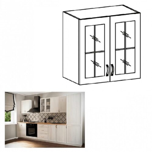 SICILIA B fehér mdf felső konyhaszekrény 80cm SICILIA B fehér mdf felső konyhaszekrény 80cm