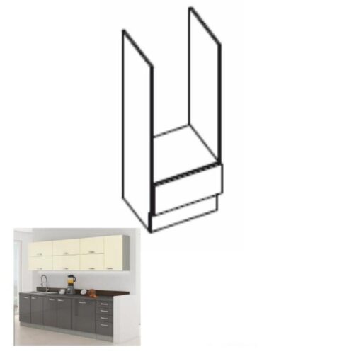 PRADO B szürke mdf alsó konyhaszekrény 60cm PRADO B szürke mdf alsó konyhaszekrény 60cm