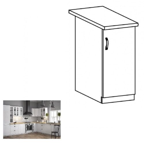 PROVANCE fehér mdf alsó konyhaszekrény jobbos 30cm PROVANCE fehér mdf alsó konyhaszekrény jobbos 30cm