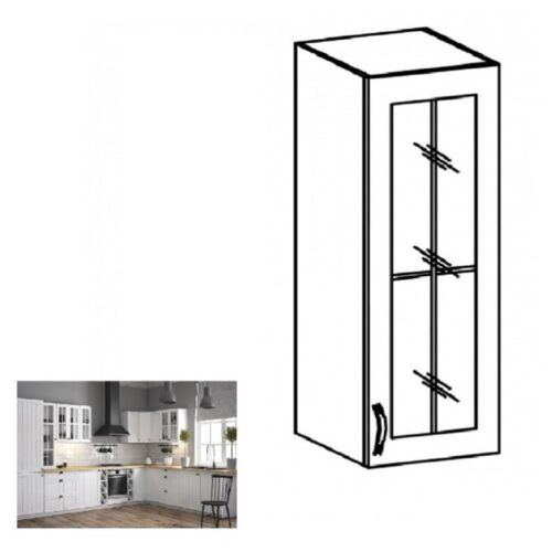 PROVANCE fehér mdf felső konyhaszekrény 40cm PROVANCE fehér mdf felső konyhaszekrény 40cm
