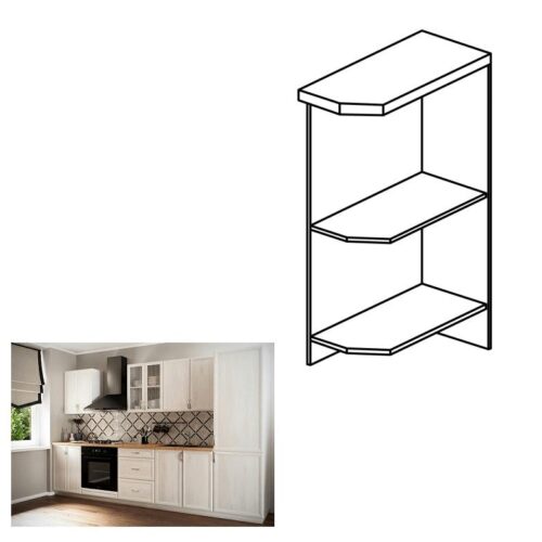 SICILIA fehér mdf alsó polcos konyhaszekrény jobbos 25cm SICILIA fehér mdf alsó polcos konyhaszekrény jobbos 25cm