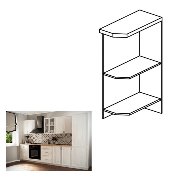 SICILIA fehér mdf alsó polcos konyhaszekrény jobbos 25cm SICILIA fehér mdf alsó polcos konyhaszekrény jobbos 25cm