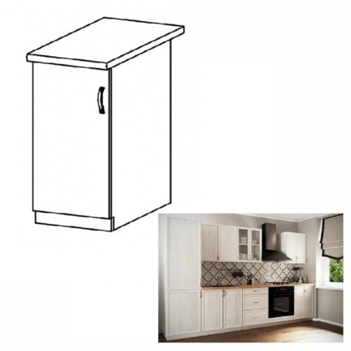 SICILIA fehér mdf alsó konyhaszekrény balos 30cm SICILIA fehér mdf alsó konyhaszekrény balos 30cm