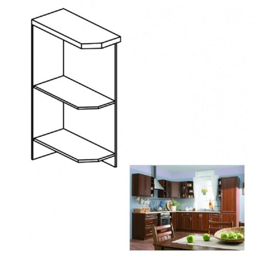 SICILIA barna mdf alsó polcos konyhaszekrény balos 25cm SICILIA barna mdf alsó polcos konyhaszekrény balos 25cm