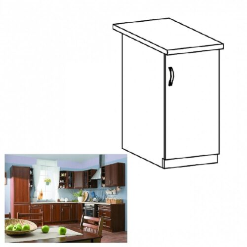 SICILIA barna mdf alsó konyhaszekrény jobbos 30cm SICILIA barna mdf alsó konyhaszekrény jobbos 30cm