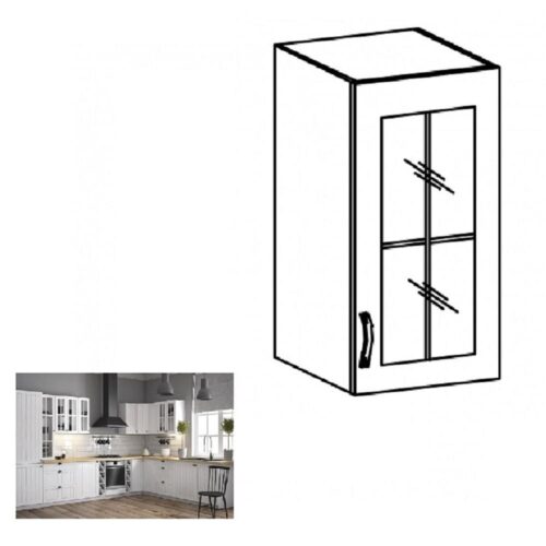 PROVANCE II fehér mdf felső konyhaszekrény jobbos 30cm PROVANCE II fehér mdf felső konyhaszekrény jobbos 30cm