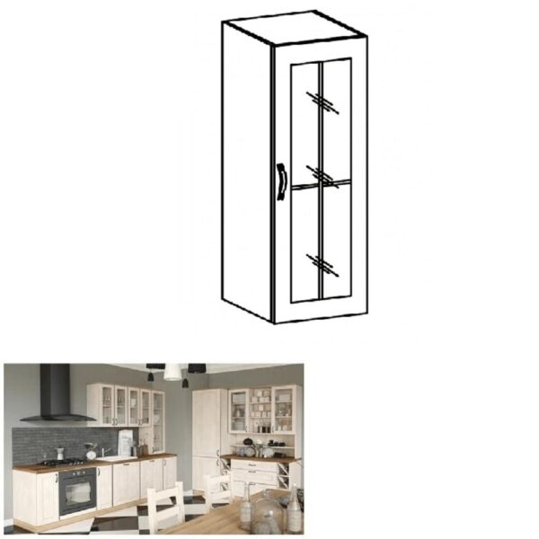 ROYAL B fehér mdf felső konyhaszekrény 40cm