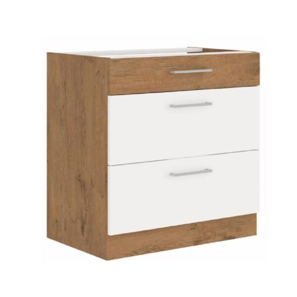 VEGA fehér mdf alsó konyhaszekrény 80cm
