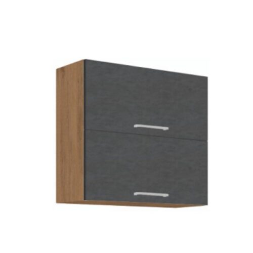 VEGA A szürke mdf felső konyhaszekrény 80cm