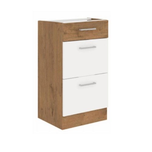 VEGA fehér mdf fiókos alsó konyhaszekrény 40cm