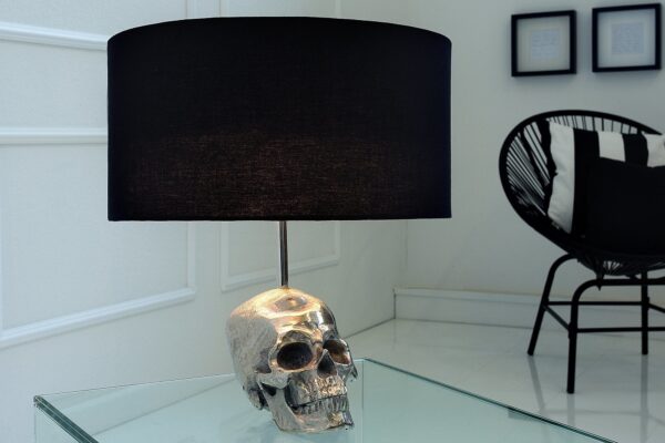 SKULL fekete asztali lámpa 44cm SKULL fekete asztali lámpa 44cm