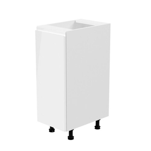 AURORA fehér mdf alsó konyhaszekrény balos 30cm