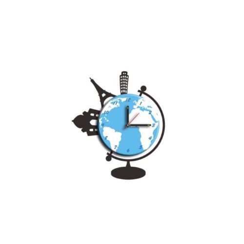 STICKER CLOCK kék és fehér műanyag falmatrica STICKER CLOCK kék és fehér műanyag falmatrica