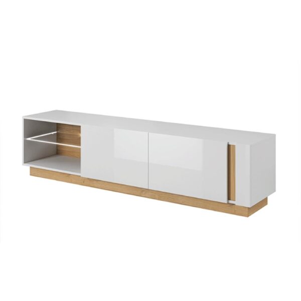 CITY II fehér és barna mdf tv szekrény 187cm CITY II fehér és barna mdf tv szekrény 187cm