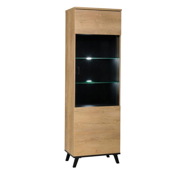 SIRAN fekete mdf vitrin SIRAN fekete mdf vitrin