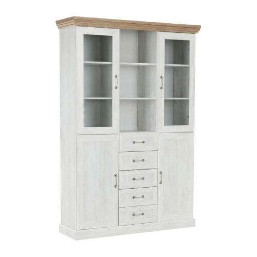 ROYAL II fehér mdf vitrin