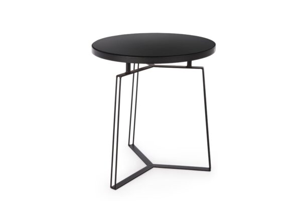 ZAIRA fekete lerakóasztal 50cm átmérő ZAIRA fekete lerakóasztal 50cm átmérő
