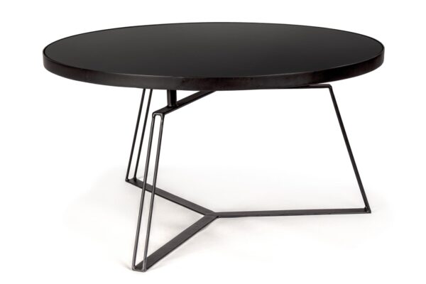 ZAIRA fekete lerakóasztal 70cm átmérő ZAIRA fekete lerakóasztal 70cm átmérő